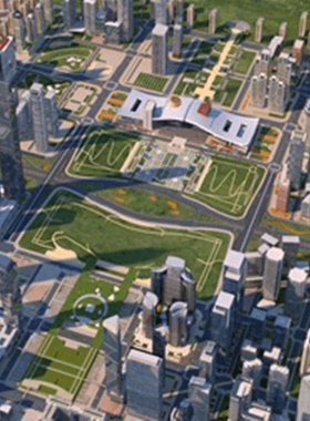 blender城市地图地形山脉代建模型GIS代做C4D maya  max unity ue