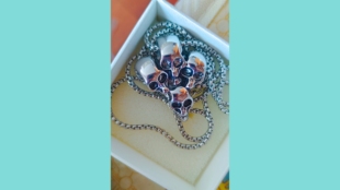 MD欧美街头时尚骷髅头项链朋克男士简约配饰饰品吊坠不锈钢骷髅头