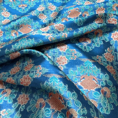 织锦缎提花面料中国风唐装旗袍汉服包装服装布料新品宋锦蜀锦