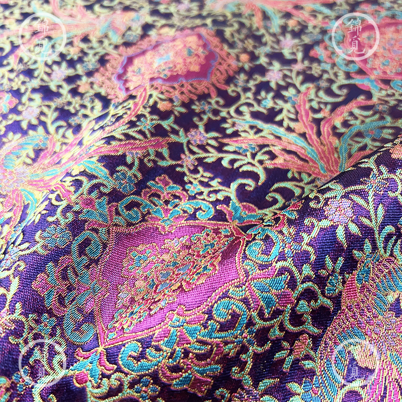 琉璃锦蜀锦真丝织锦提花面料