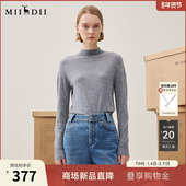 长袖 2025年冬季 新品 谜底套头针织衫 极简风羊毛衫 毛衣女254MZ1918