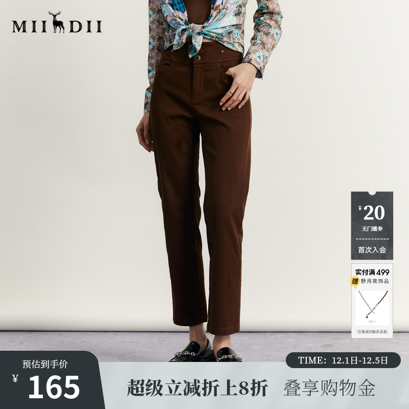 百搭直筒裤，面料舒适有弹力，腰头设计感