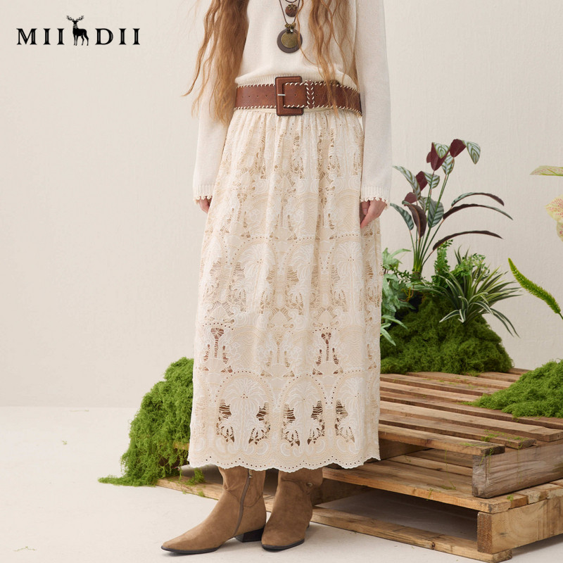 谜底刺绣半裙2026年春季新品宫廷感复古大裙摆中长裙女261MB0261,女装/女士精品,半身裙,淘宝优惠券,粉丝福利购,淘宝优惠卷