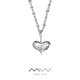 MW野月亮原创设计高级感气质个性 小众创意爱心骨骼胸针项链两用