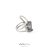 荒野矿石 MOON WILD野月亮家 925银可调节戒指男女朋友礼物