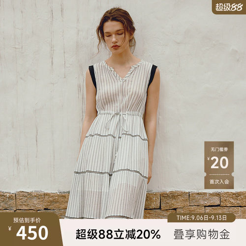 谜底复古冯大摆连衣裙