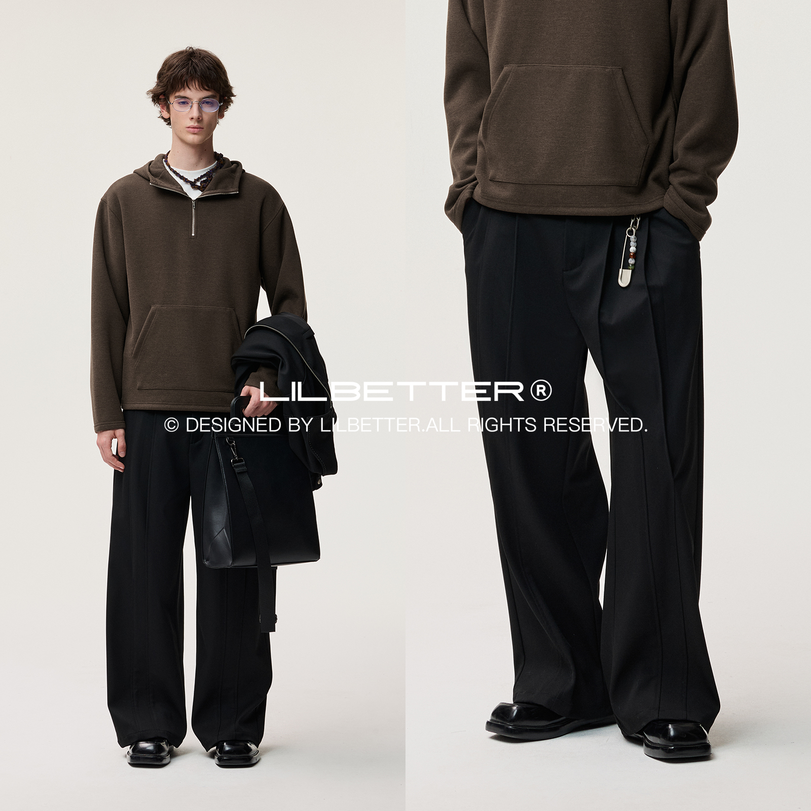 Lilbetter阔腿西裤休闲裤