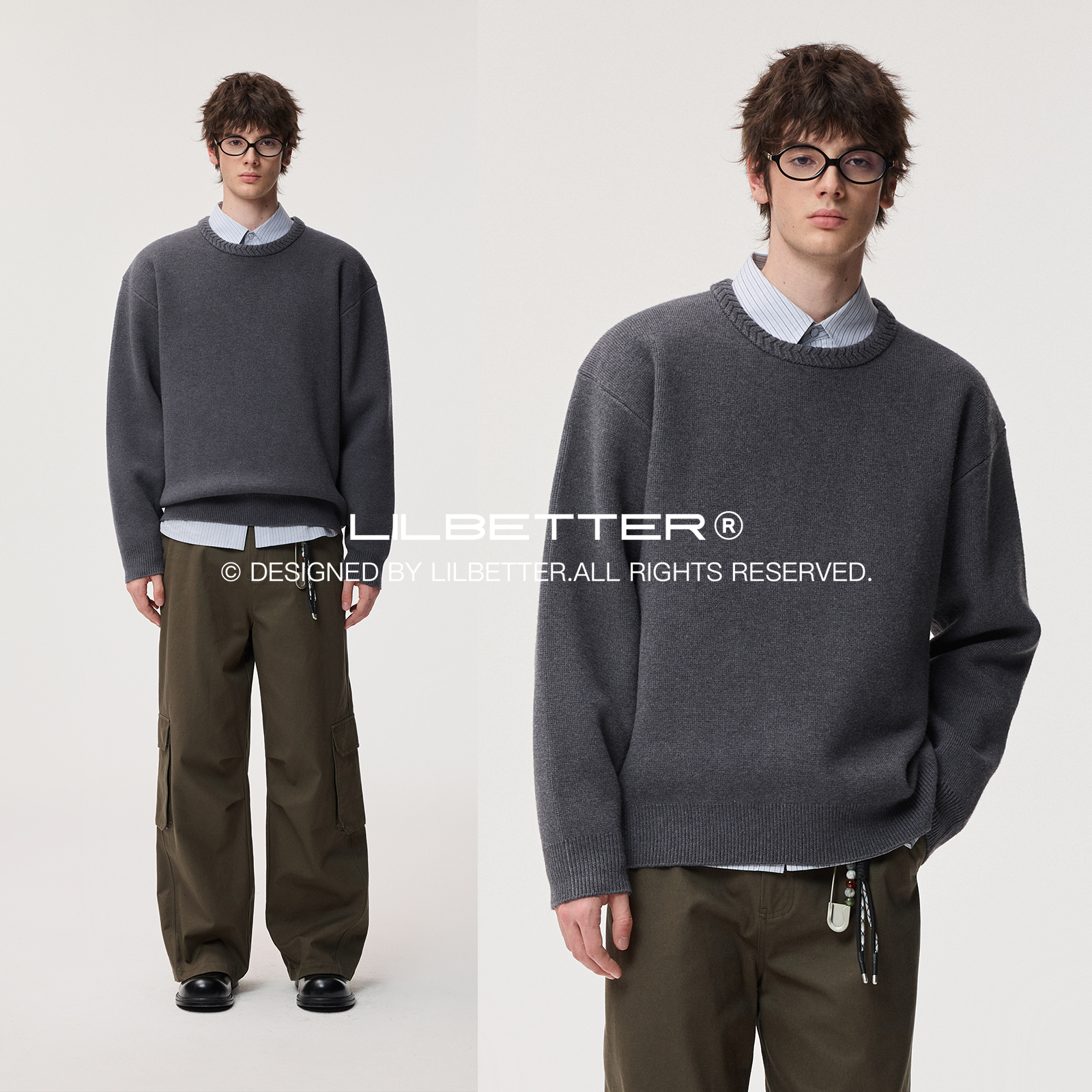 Lilbetter套头圆领毛衣