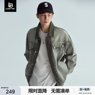 Lilbetter水洗牛仔外套男潮牌2024新款 衣服褂子港风夹克春季 男装