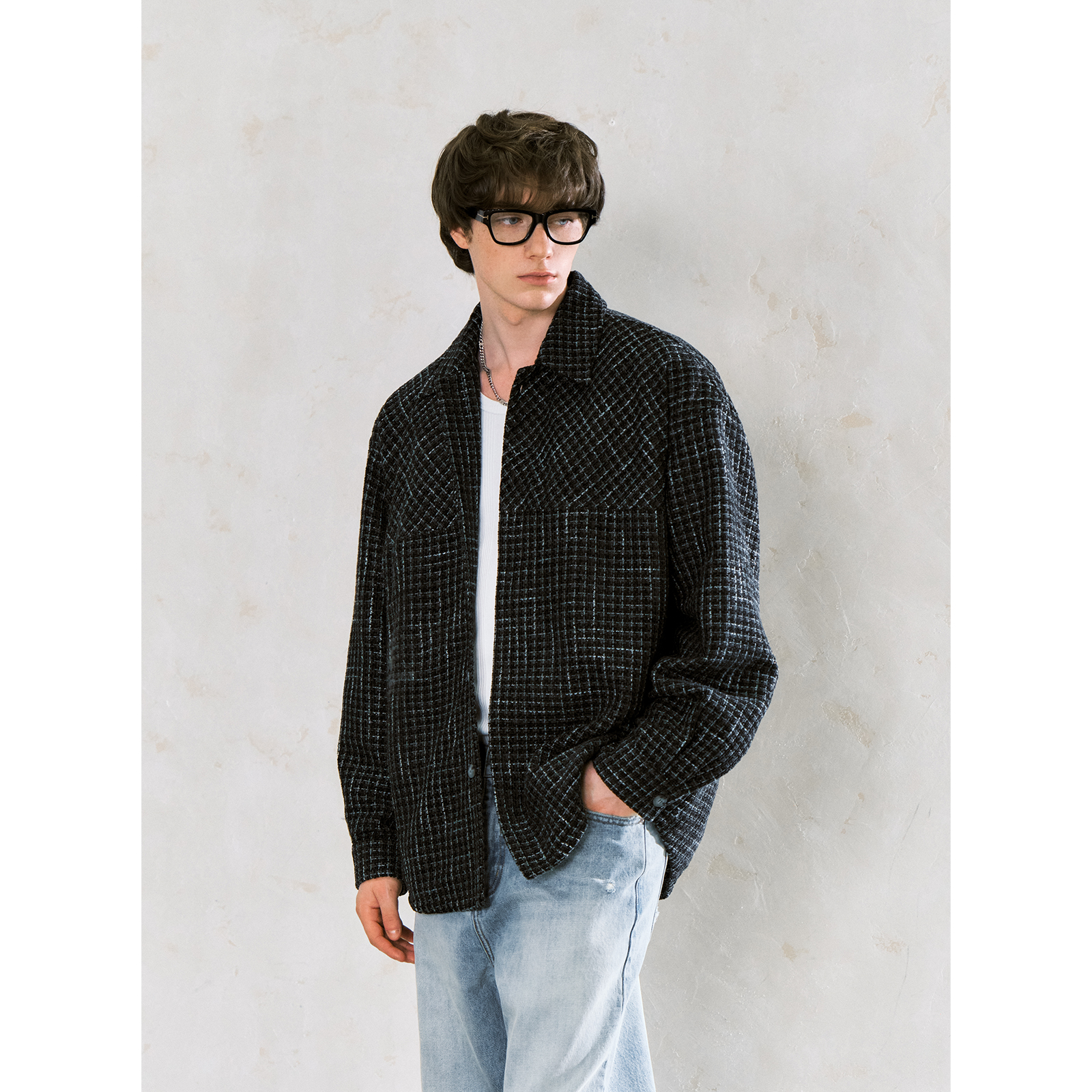 格纹小香风Lilbetter夹克肌理