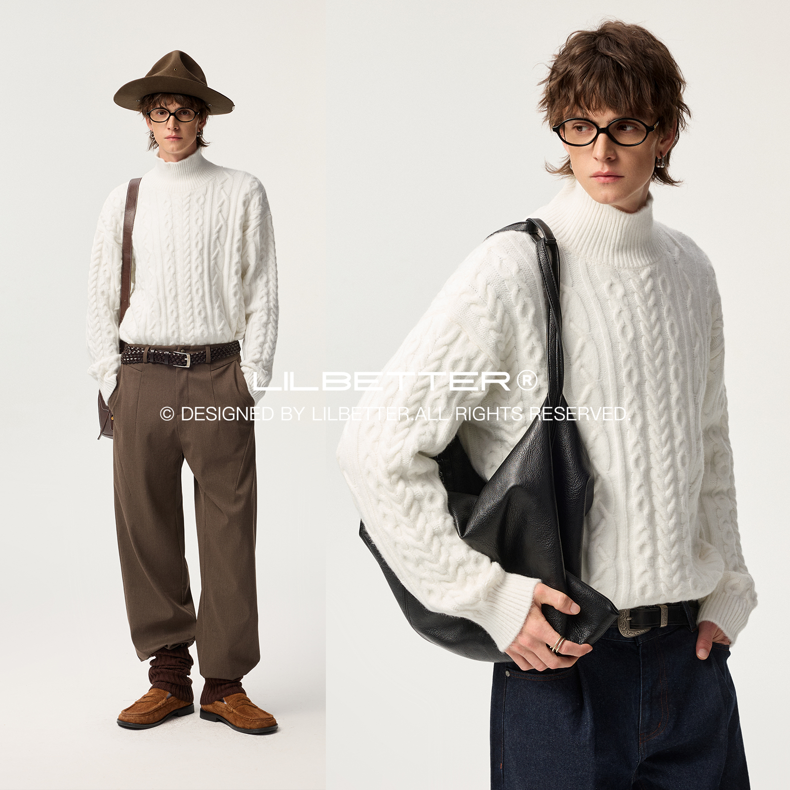 Lilbetter套头高领毛衣