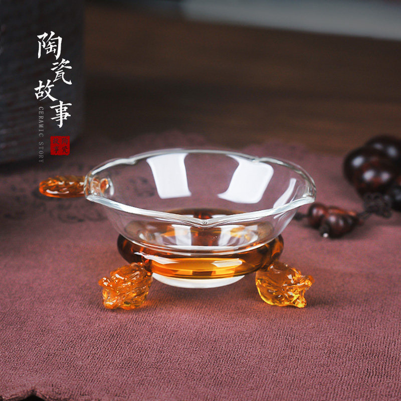 创意玻璃茶漏套装 个性茶滤网功茶滤