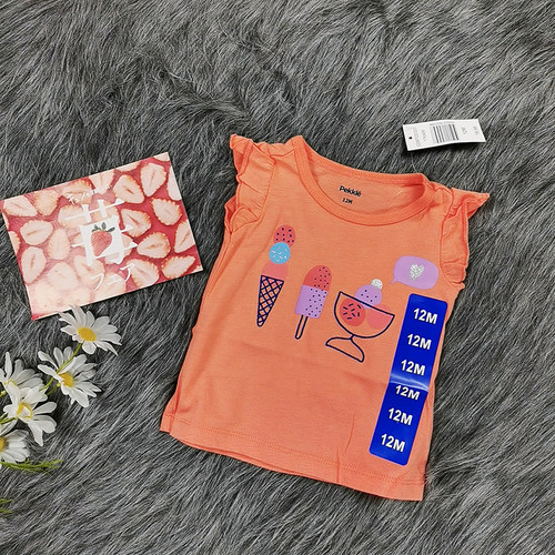 春夏儿童短袖纯棉女孩12个月上衣