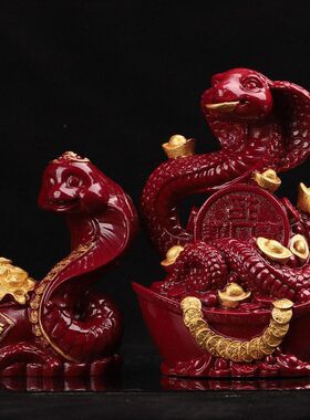 工艺品摆件十二生肖客厅家居朱砂