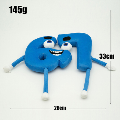 跨境新品steal a brainrot plush 毛绒玩偶玩具蓝色大眼公仔玩具