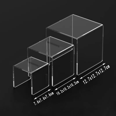 亚克力展示架高透明加厚增高底座