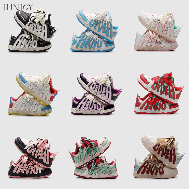 小众字母厚底高街面包鞋