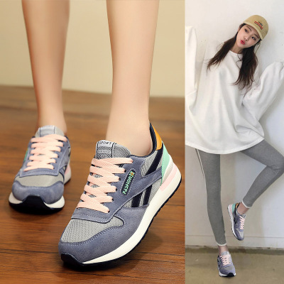 2022夏季运动鞋女新款百搭单鞋休闲阿甘鞋学生潮平底网面跑步鞋女