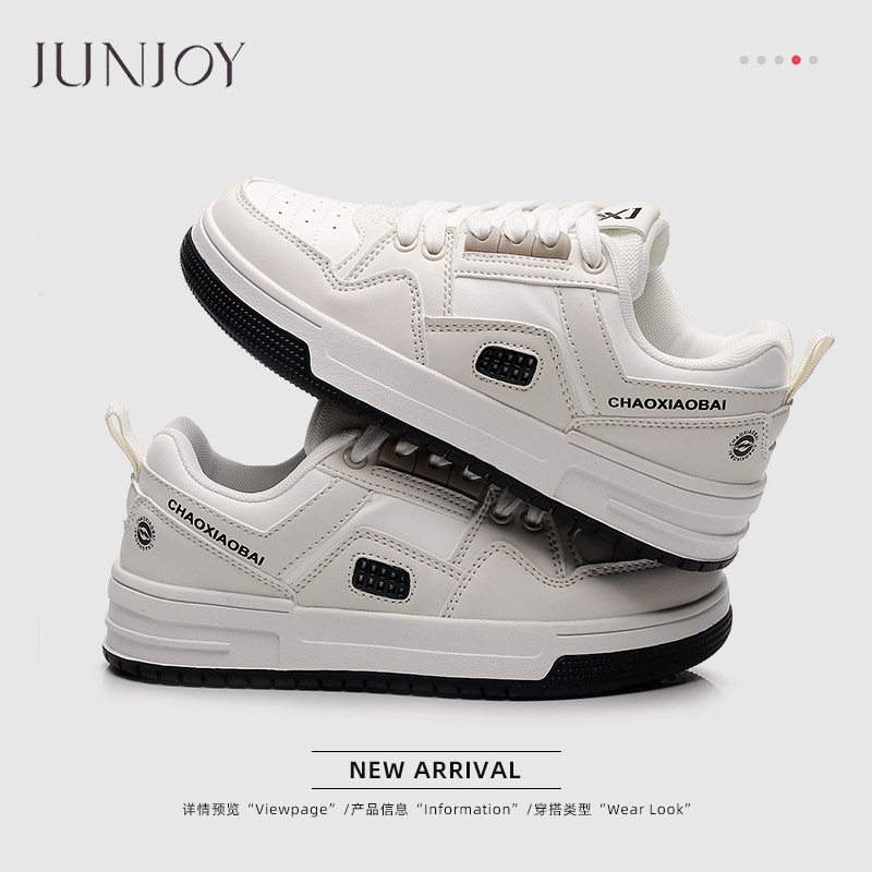 学院风百搭厚底潮流板鞋街拍