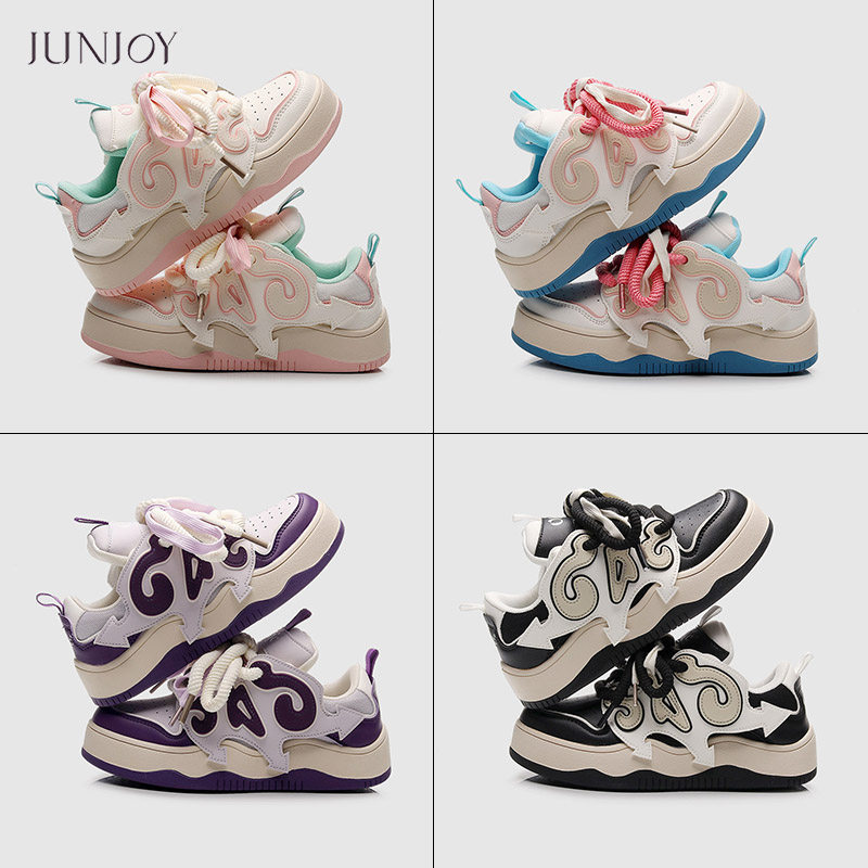 小众波浪厚底学院风面包鞋港味