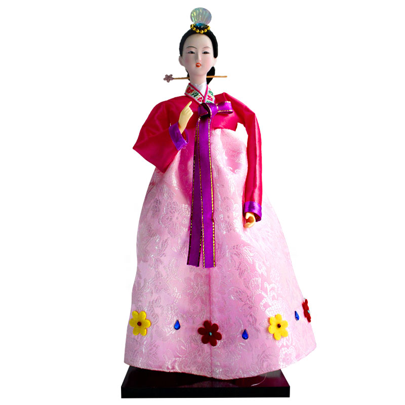 韩国朝鲜人形摆件工艺礼品