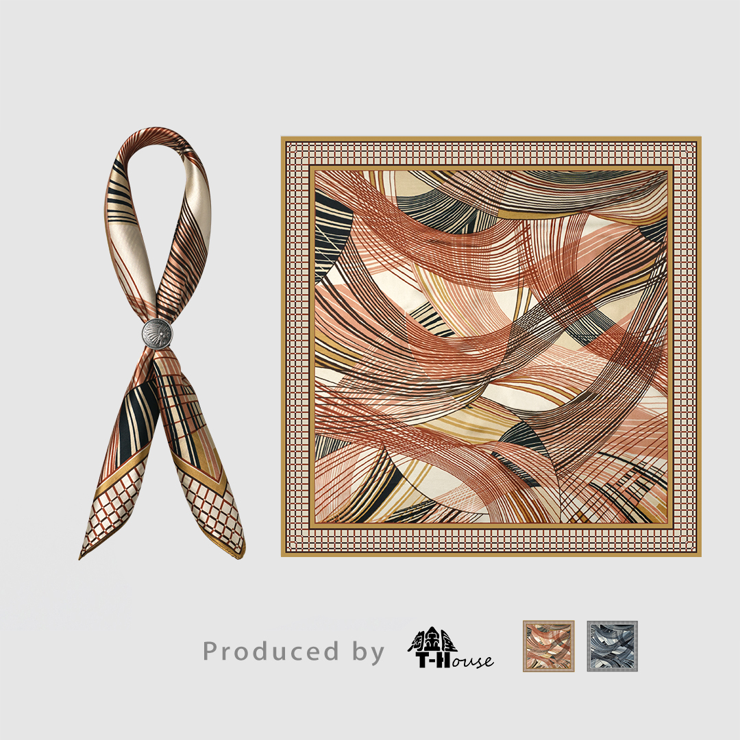 Cityboy条纹复古小方巾男士丝巾英伦衬衫领巾小围巾送丝巾扣