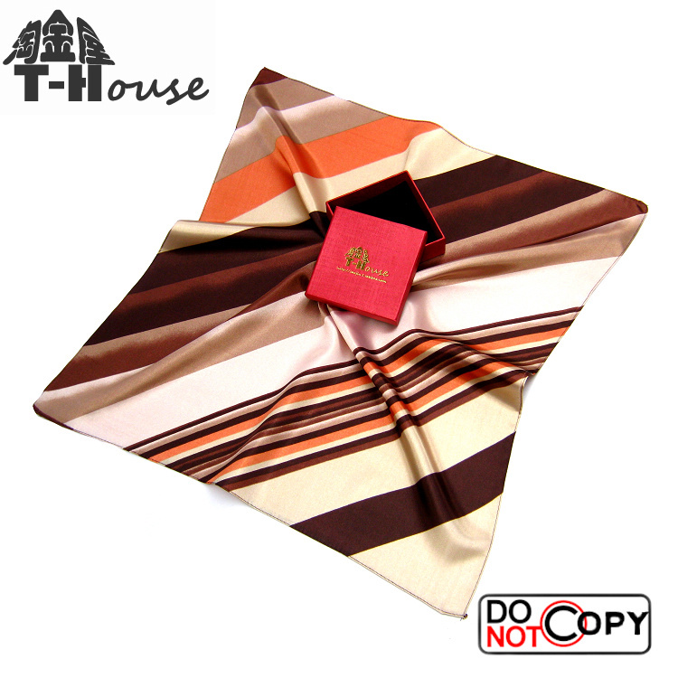 条纹印花男士英伦风小方巾