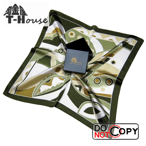 拼色墨绿领巾西装衬衫