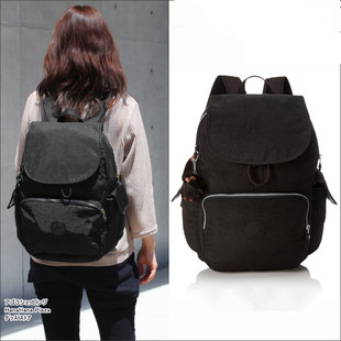 猴子时尚休闲尼龙防泼水双肩包女背包电脑书包旅游背包中号12147