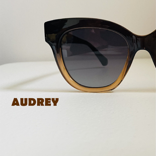欧版hawkers复古优雅时尚女士太阳镜方形渐变大框墨镜防紫外线UV4