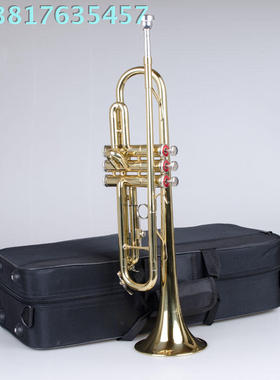 上海百灵小号乐器 M4015D 镀黄小号 正品 黄小号 百灵铜管全新