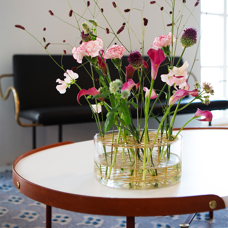 家饰瑞典KLONG黄铜花瓶桌面简约