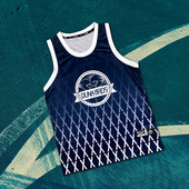 SD篮球运动服日落东单街球比赛队服背心训练美式 DUNK BROS 篮球衣