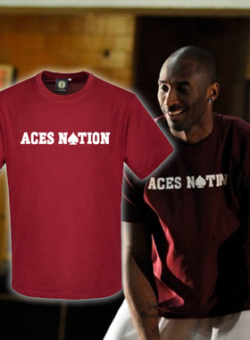 SD篮球运动短袖T恤 ACES NATION 科比退役纪念 篮球训练热身复刻t
