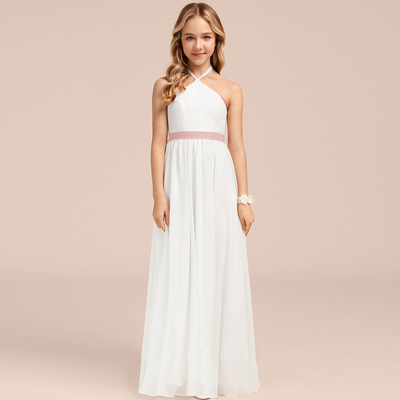 儿童高定挂脖雪纺合唱乐团礼服裙