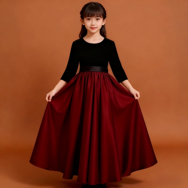 儿童高端轻奢小众生日主持公主裙