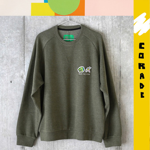 Corade．sorsor and friends插肩袖卫衣圆领针织衫男女同款原创