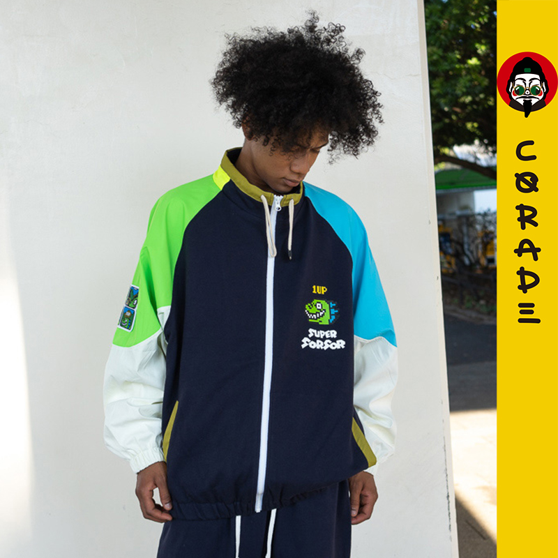 印花宝葫芦四格漫画外套