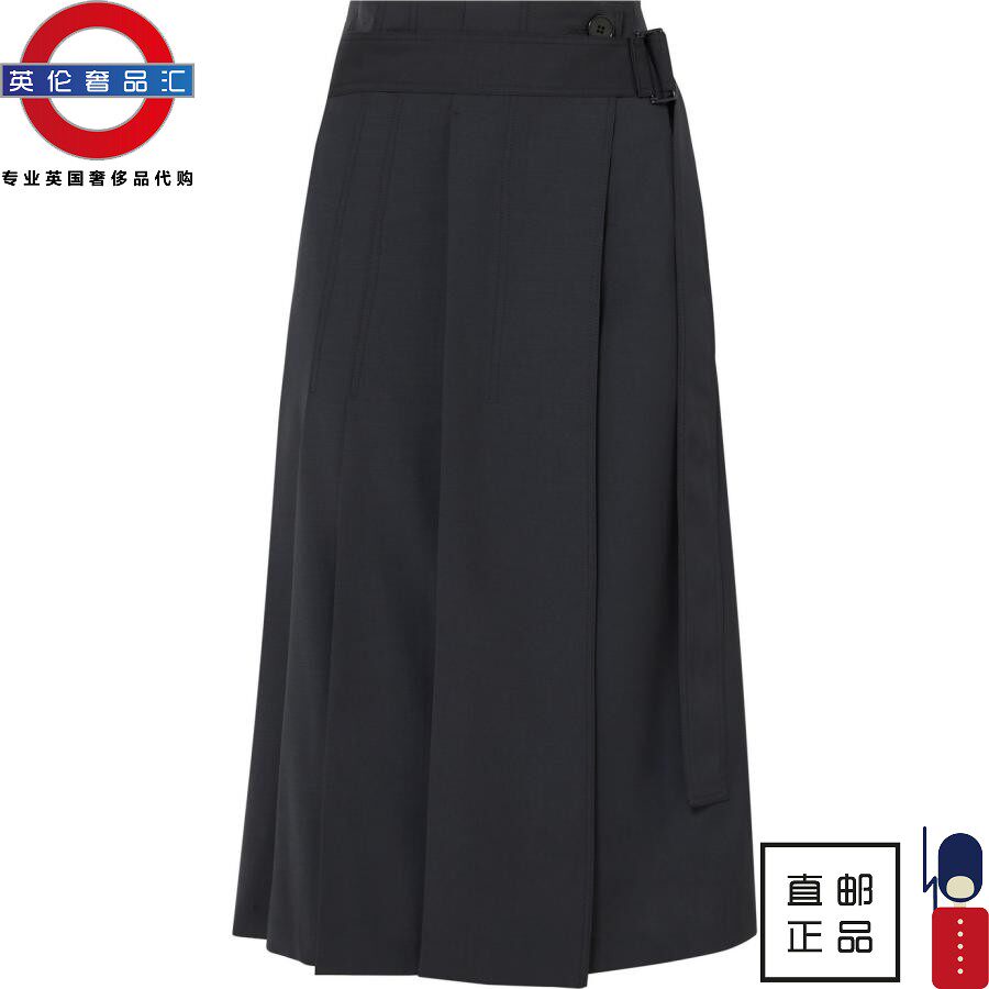 英倫代購 9女新款LOW CLASSIC褶裥配腰帶绉紗中長半身裙 包郵在類目 女裝/女士精品, 半身裙中 - 來自Buy2taobao.com提供專業的淘寶代購服務