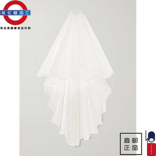 英伦代购 2女新款CLIO PEPPIATT 带缀饰扇贝边头纱 伦敦包邮