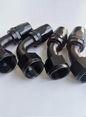 汽车改装油冷AN4AN6AN8AN10AN16AN20接头0°45°90°120°喉嘴