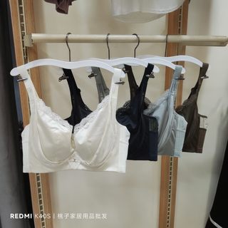 内衣女大胸显小兔耳朵聚拢夏季薄款软钢圈收副乳防下垂文胸389BC