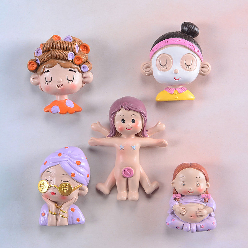 达芬奇名画大卫维纳斯卡通创意3d立体树脂磁性冰箱贴磁贴吸铁石贴