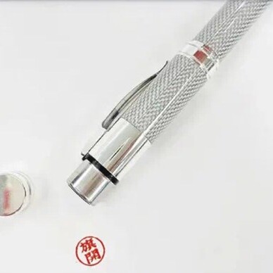 进口定制个性签名电话图案印章笔