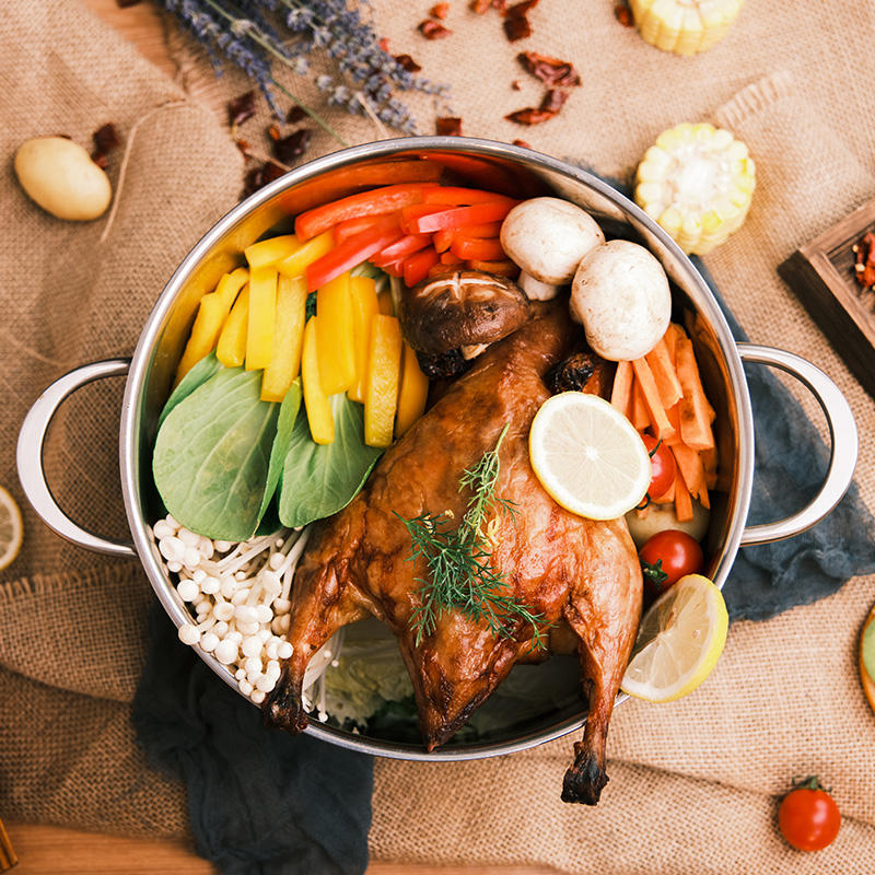 德国双立人Nova Plus 24cm不锈钢深汤锅精品1017170家用双耳锅