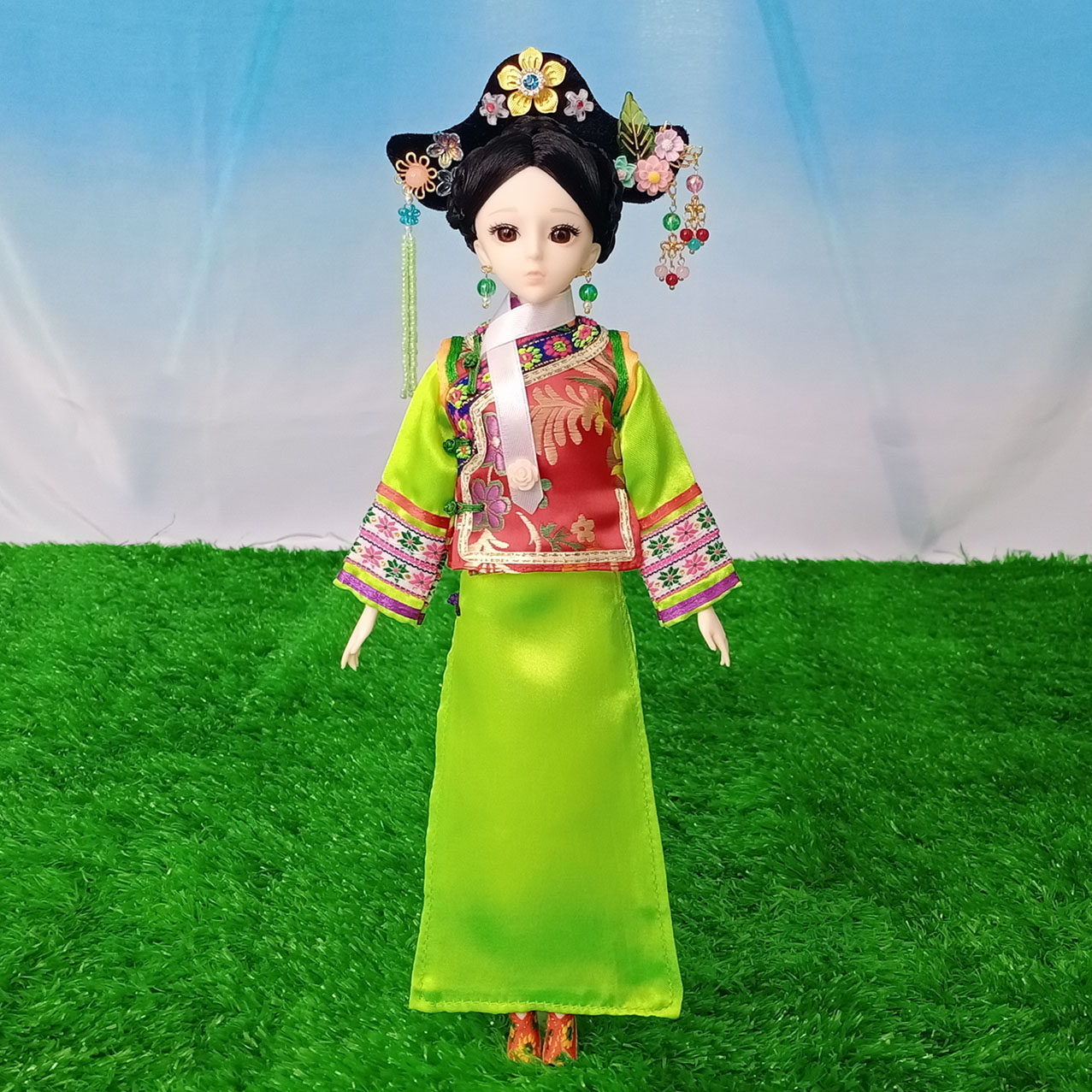 中国古装清朝格格30厘米玩具娃娃衣服