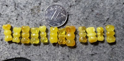 蜜蜡 蝴蝶结 糖果 背云 尺寸见对比 D1-12