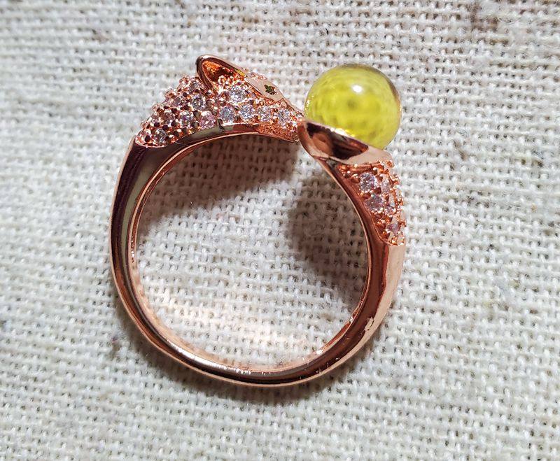 豹子头款满钻墨西哥蓝珀琥珀净水