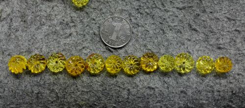 蜜蜡 转运珠 鼓珠 背云 尺寸见对比 D1-12