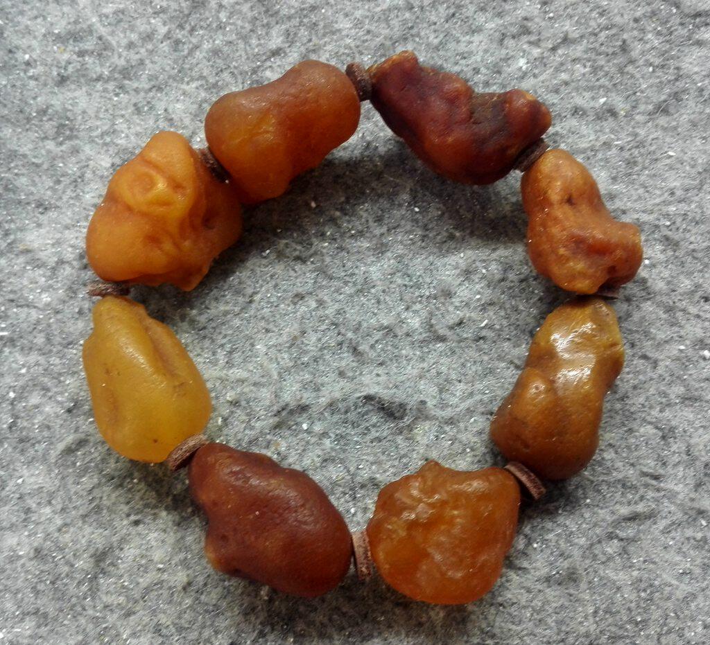 蜜蜡 海漂料 手串 随形 15-22MM 31.5克